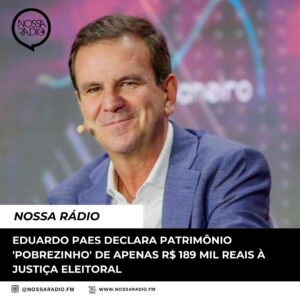 Leia mais sobre o artigo Eduardo Paes declara patrimônio ‘ pobrezinho’ de apenas R$ 189 mil reais à Justiça Eleitoral