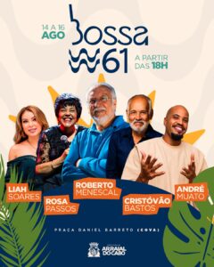 Leia mais sobre o artigo Festival Bossa 61 celebra a música brasileira em Arraial do Cabo
