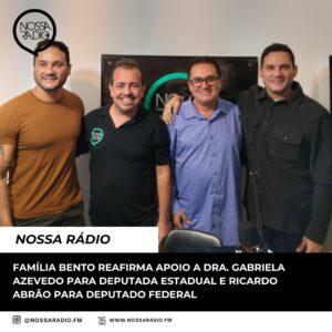Leia mais sobre o artigo Família Bento reafirma apoio a Dra. Gabriela Azevedo para Deputada Estadual e Ricardo Abrão para Deputado Federal