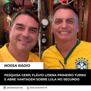 Leia mais sobre o artigo Pesquisa Gerp: Flávio Bolsonaro lidera primeiro turno e abre vantagem sobre Lula no segundo