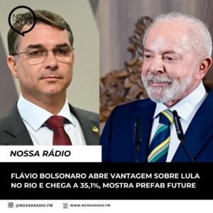 Leia mais sobre o artigo Flávio Bolsonaro abre vantagem sobre Lula no Rio e chega a 35,1%, mostra Prefab Future