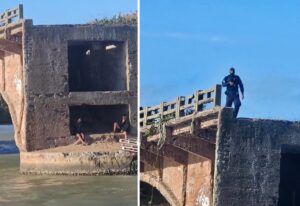 Leia mais sobre o artigo Grupo pula em rio e tenta fugir nadando de operação e é detido por policiais de canoa em Cabo Frio