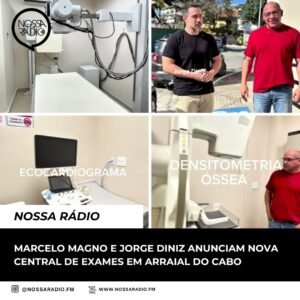 Leia mais sobre o artigo Marcelo Magno e Jorge Diniz anunciam nova Central de Exames em Arraial do Cabo