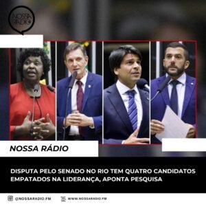 Leia mais sobre o artigo Disputa pelo Senado no Rio tem quatro candidatos empatados na liderança, diz pesquisa