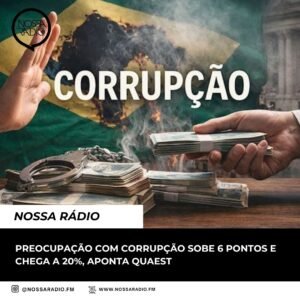 Leia mais sobre o artigo Preocupação com corrupção sobe 6 pontos e chega a 20%, aponta Quaest