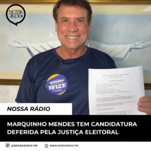 Leia mais sobre o artigo Marquinho Mendes tem candidatura deferida pela Justiça Eleitoral