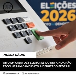Leia mais sobre o artigo Oito em cada Dez eleitores do Rio ainda não escolheram Candidato a Deputado Federal
