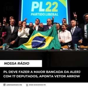 Leia mais sobre o artigo PL deve fazer a maior bancada da Alerj com 17 deputados, aponta Vetor Arrow