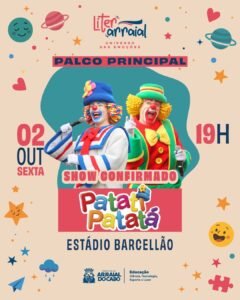 Leia mais sobre o artigo Patati Patatá é a terceira atração confirmada do LiterArraial 2026