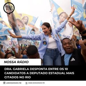 Leia mais sobre o artigo Dra. Gabriela desponta entre os 10 candidatos a Deputado Estadual mais citados no Rio