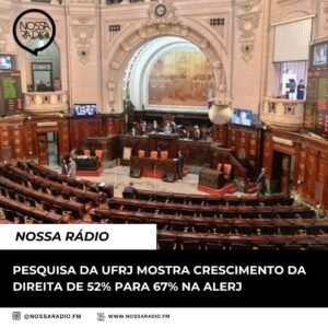 Leia mais sobre o artigo Pesquisa da UFRJ mostra crescimento da direita de 52% para 67% na Alerj e na Câmara