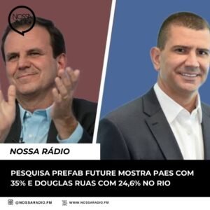 Leia mais sobre o artigo Pesquisa Prefab Future mostra Paes com 35% e Douglas Ruas com 24,6% no Rio