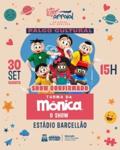 Leia mais sobre o artigo Turma da Mônica é atração confirmada no LiterArraial 2026