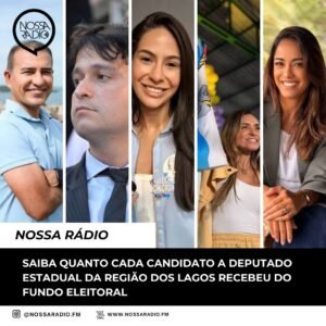 Leia mais sobre o artigo Saiba quanto cada candidato a Deputado Estadual da Região dos Lagos recebeu do Fundo Eleitoral