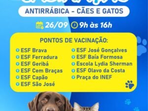 Leia mais sobre o artigo Búzios realiza campanha de vacinação antirrábica