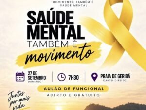 Leia mais sobre o artigo Búzios promove aulão gratuito de funcional na Praia de Geribá como parte do Setembro Amarelo