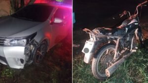Leia mais sobre o artigo Mulher em garupa de moto cai no buraco, é arremessada, carro atropela e morre em Cabo Frio