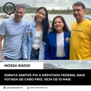 Leia mais sobre o artigo Soraya Santos foi a Deputada Federal mais votada de Cabo Frio. Veja os 10 mais