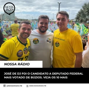 Leia mais sobre o artigo José de DJ foi o Candidato a Deputado Federal mais votado de Búzios. Veja os 10 mais