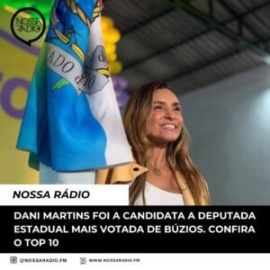Leia mais sobre o artigo Dani Martins foi a Candidata a Deputada Estadual mais votada de Búzios. Confira o top 10