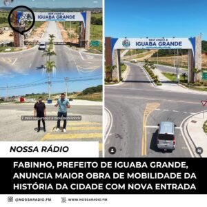 Leia mais sobre o artigo Fabinho, Prefeito de Iguaba Grande, anuncia maior obra de mobilidade da história da cidade com Nova Entrada