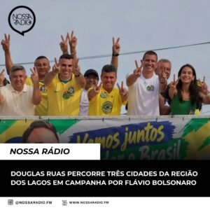 Leia mais sobre o artigo Douglas Ruas percorre três cidades da Região dos Lagos em campanha por Flávio Bolsonaro