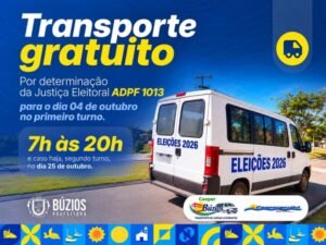 Leia mais sobre o artigo Búzios terá transporte público gratuito das 7h às 20h nas Eleições 2026